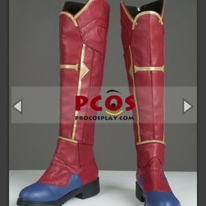 Procosplay Captain Marvel Boots Cosplay Costume